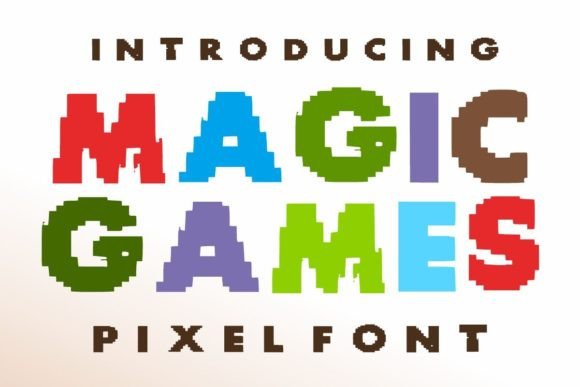 Magic Games: A Bold Pixel Font for Dynamic Designs