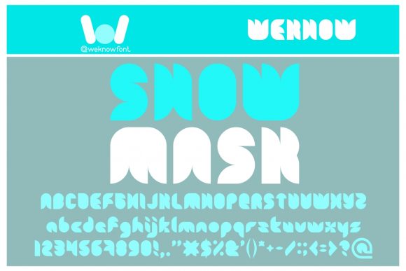 Snow Mask: A Modern Display Font for Creative Impact