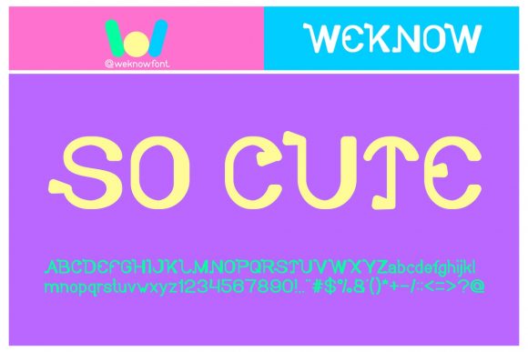 So Cute: A Quirky Display Font for Modern Design