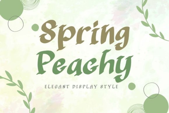 Spring Peachy: Elevate Your Designs with a Unique Font